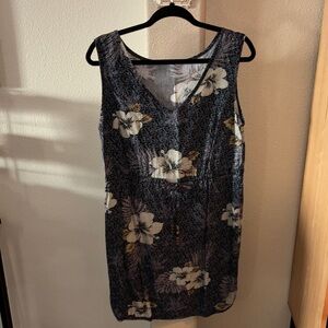 Hawaiian style Floral Sleeveless Dress